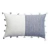 Anaya So Soft Linen Chambray Tassels Down Pillow