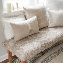 Anaya So Soft Linen Embroidered Stripes Pillow -Anaya And Hueb Online Shop unnamed file 120