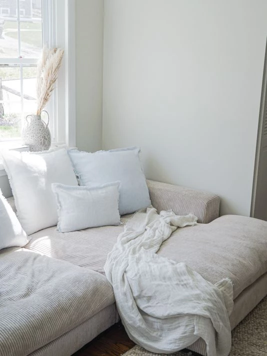 Anaya So Soft Linen Striped Down-Alternative Pillow 6 Anaya So Soft Linen Striped Down-Alternative Pillow - Image 4