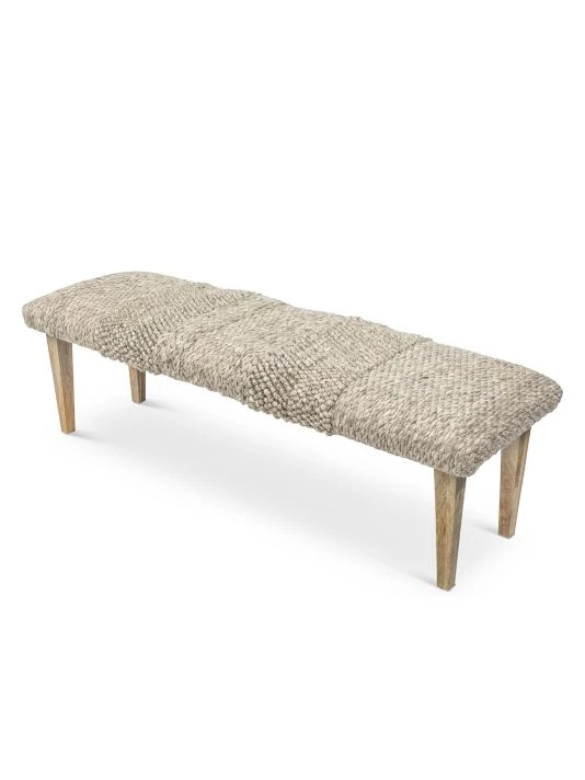 Anaya Handwoven Textured Bench 3 Anaya Handwoven Textured Bench