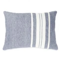 Anaya So Soft Linen Chambray Bold Striped Down Pillow