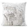 Anaya Marble-Print Linen Pillow