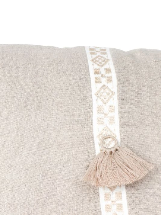 Anaya So Soft Linen Geometric Trim Down-Alternative Pillow 5 Anaya So Soft Linen Geometric Trim Down-Alternative Pillow - Image 4
