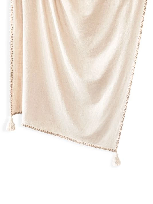Anaya Blanket Stitch Tassel Throw 4 Anaya Blanket Stitch Tassel Throw - Image 2