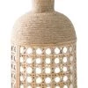 Anaya Seagrass Rope & Cane Wicker Glass Vase