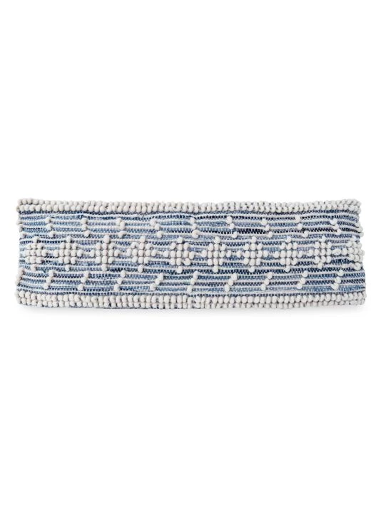 Anaya Handwoven Recycled Denim Wool-Blend Pillow 3 Anaya Handwoven Recycled Denim Wool-Blend Pillow