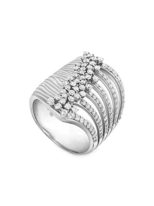 Hueb Bahia 1K White Gold & Diamond Statement Ring 3 Hueb Bahia 1K White Gold & Diamond Statement Ring