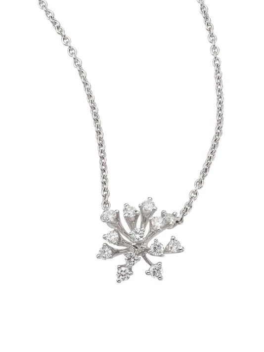 Hueb Luminus 18K White Gold & Diamond Pendant Necklace 3 Hueb Luminus 18K White Gold & Diamond Pendant Necklace