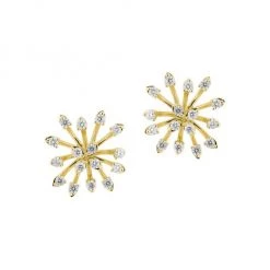 Hueb Luminus 18K Yellow Gold & Diamond Burst Earrings