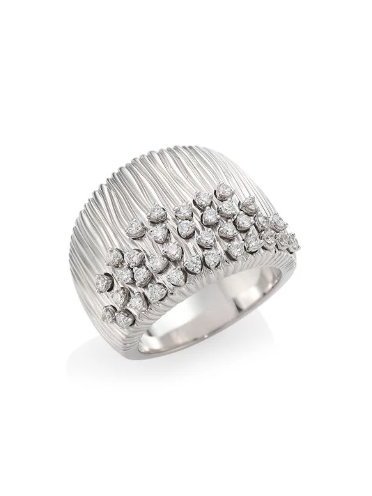 Hueb Bahia 18K White Gold & Diamond Ring 3 Hueb Bahia 18K White Gold & Diamond Ring