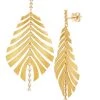 Hueb Bahia 18K Yellow Gold & Diamond Leaf Earrings