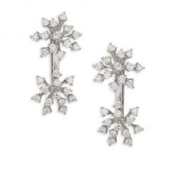 Hueb Diamond & 18K White Gold Stud Earrings