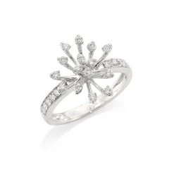Hueb Luminus 18K White Gold & Diamond Ring