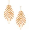 Hueb Bahia 18K Pink Gold & Diamond Leaf Earrings