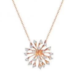 Hueb Luminus 18K Rose Gold & Diamond Pendant Necklace