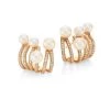 Hueb Rainbow Diamond, Freshwater Pearl & 18K Yellow Gold Ear Cuffs