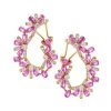 Hueb Botanica Diamond, Pink Sapphire & 18K Rose Gold Earrings