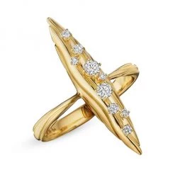 Hueb Bahia 18K Gold & Diamond Bar Ring