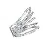 Hueb Luminus 18K White Gold & Diamond Stacked Ring