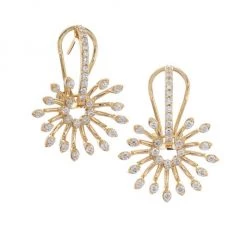 Hueb Luminus Diamond & 18K Yellow Gold Earrings