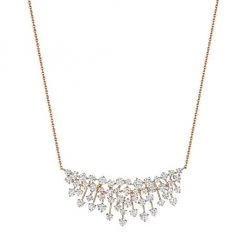 Hueb Luminus 18K Rose Gold & Diamond Cluster Pendant Necklace