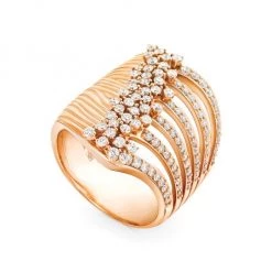 Hueb Bahia 18K Pink Gold & Diamond Statement Ring