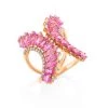 Hueb Mirage Diamond, Pink Sapphire & 18K Yellow Gold Ring