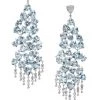 Hueb Mirage 18K White Gold, Aquamarine & Diamond Chandelier Earrings