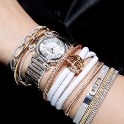 Hueb Bubbles Diamond & 18K Rose Gold Bangle Bracelet -Anaya And Hueb Online Shop unnamed file 475