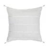 Anaya So Soft Linen Embroidered Stripes Down Pillow