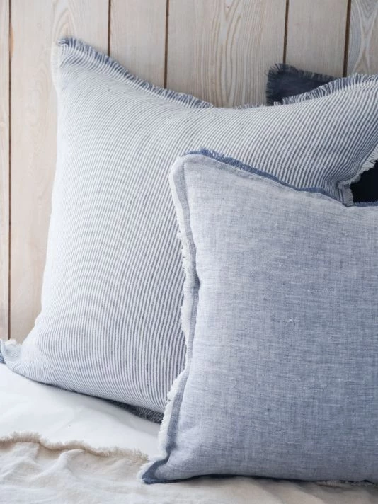 Anaya So Soft Linen Chambray Striped Down-Alternative Pillow 5 Anaya So Soft Linen Chambray Striped Down-Alternative Pillow - Image 3